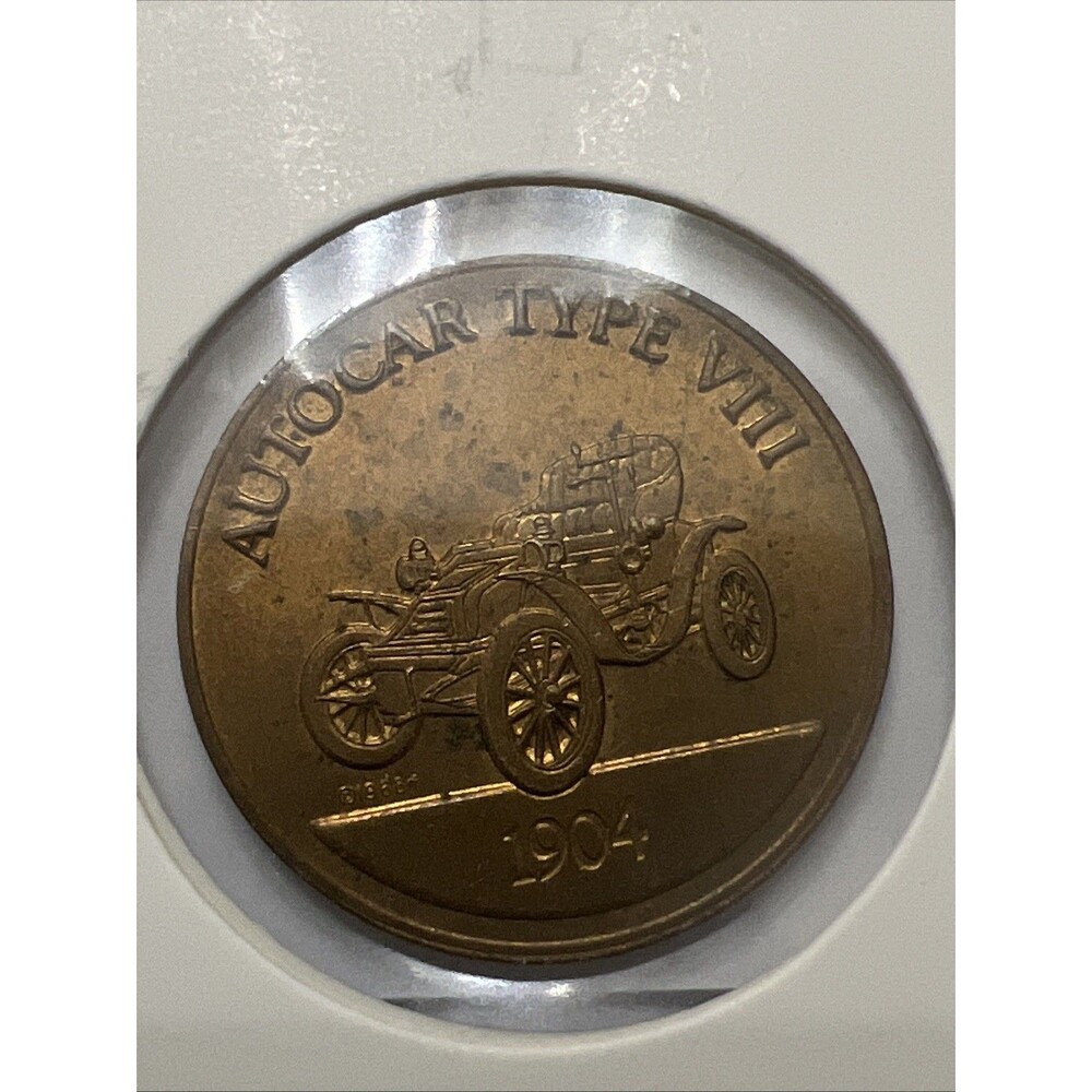 The Franklin Mint Antique Car Coin Collection Bronze 1904 Autocar Type